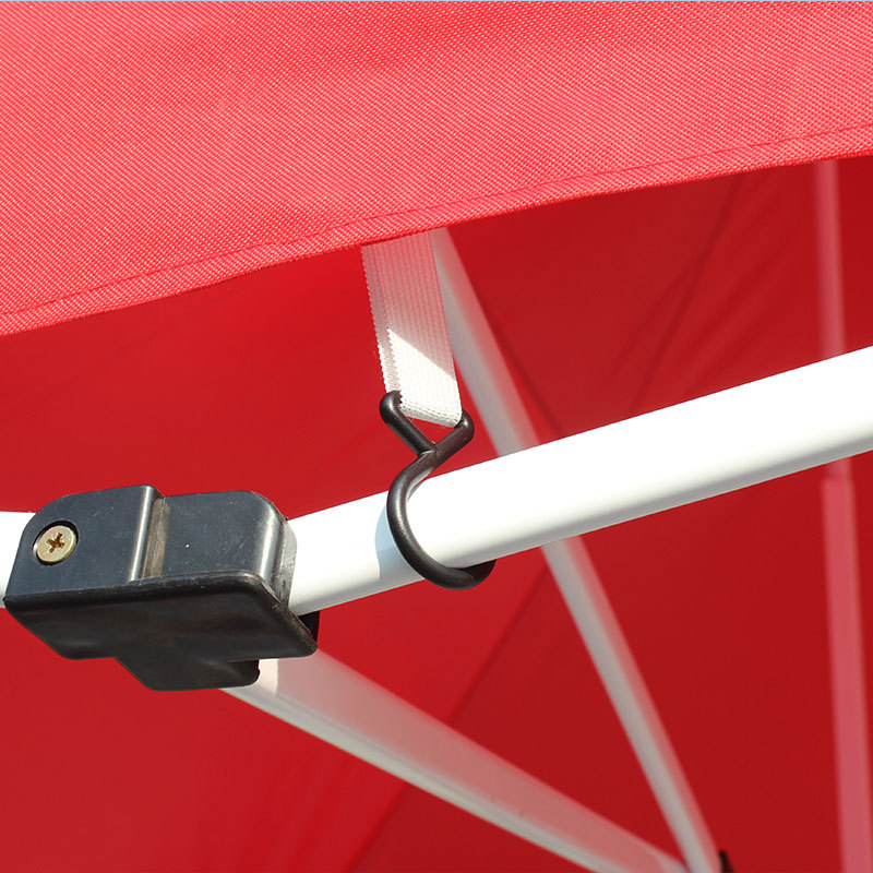 3*3M Semi-automatic Tent Thickened Milk White Four-Leg Stall Cool Tent Outdoor Sun-Proof Exhibition Pin Folding Tent