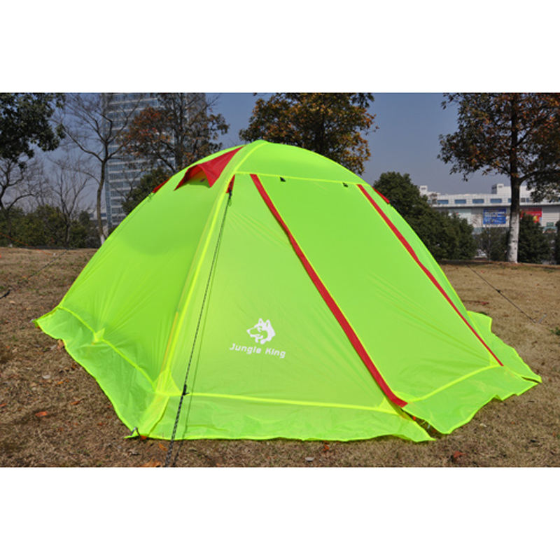 Factory direct sales of high-end double ultra light nylon snow skirt aluminum pole tent hiking mountaineering camping
