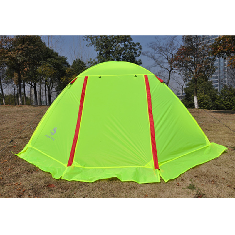 Factory direct sales of high-end double ultra light nylon snow skirt aluminum pole tent hiking mountaineering camping