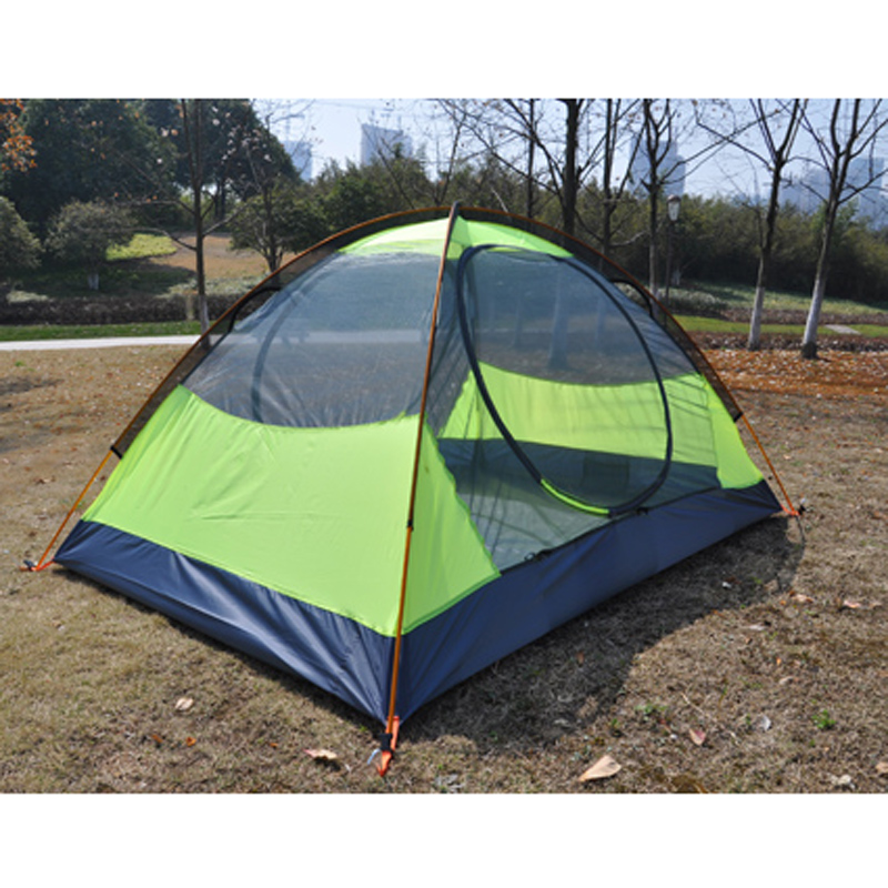 Factory direct sales of high-end double ultra light nylon snow skirt aluminum pole tent hiking mountaineering camping