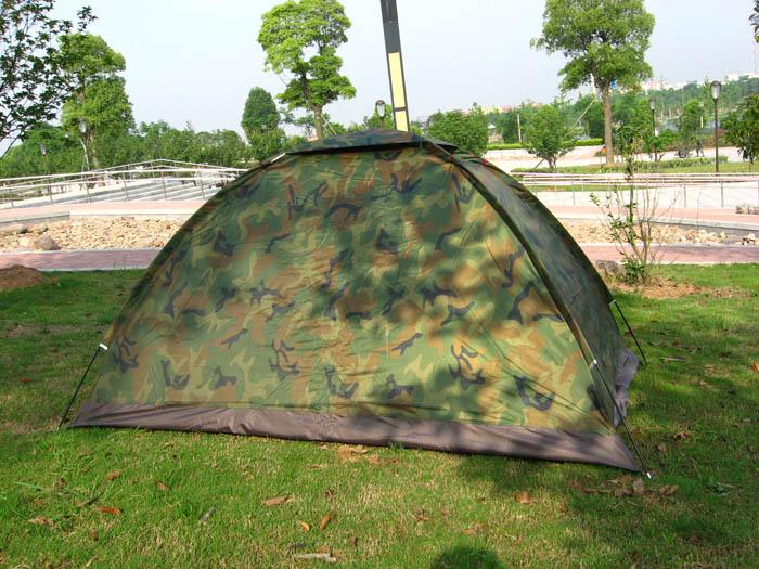 Manufacturers selling outdoor single double spot camouflage rain proof tent