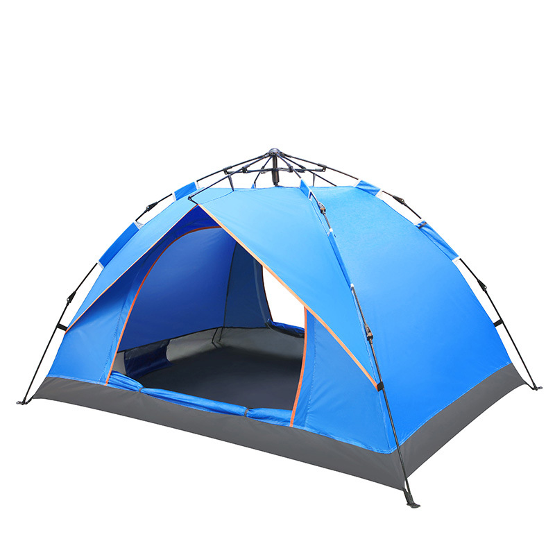Factory Direct Sales Outdoor 3-4 People Automatic Easy-to-Put-up Tent Fake Double Layer Camping Camping Tent Wholesale Color Phoenix