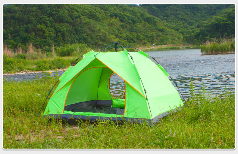 Factory Direct Sales Outdoor 3-4 People Automatic Easy-to-Put-up Tent Fake Double Layer Camping Camping Tent Wholesale Color Phoenix Factory Direct Sales Outdoor 3-4 People Automatic Easy-to-Put-up Tent Fake Double Layer Camping Camping Tent Wholesale Color Phoenix