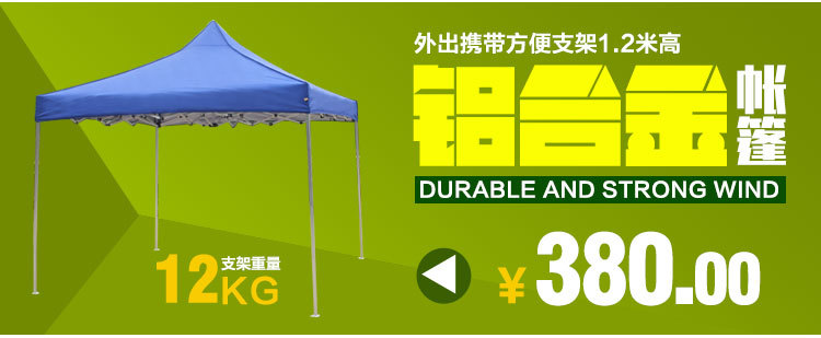 3*3 Portable Advertising Tent Large Gear Tent Outdoor Tent Parking Shed Canopy Transparent Cloth Enclosure Cover Cloth