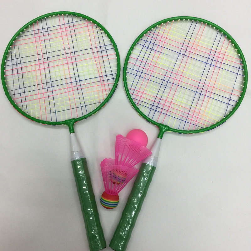 Two customized badminton rackets with bags for children to practice rackets for beginners