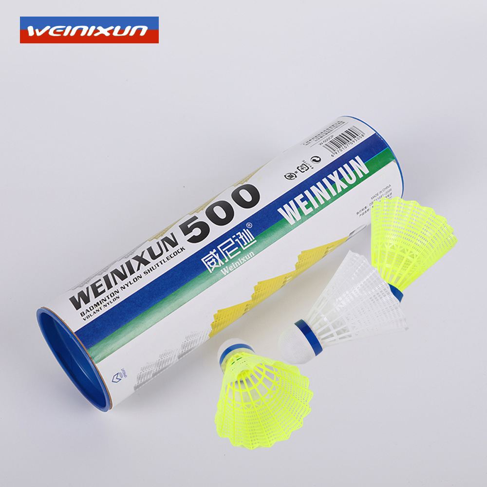Badminton Delivery Anti-Beating Nylon Ball Head Indoor and Outdoor Training Multilateral Barreled 6 PCs One Product Dropshipping Ball Badminton Delivery Anti-Beating Nylon Ball Head Indoor and Outdoor Training Multilateral Barreled 6 PCs One Product Dropshipping Ball