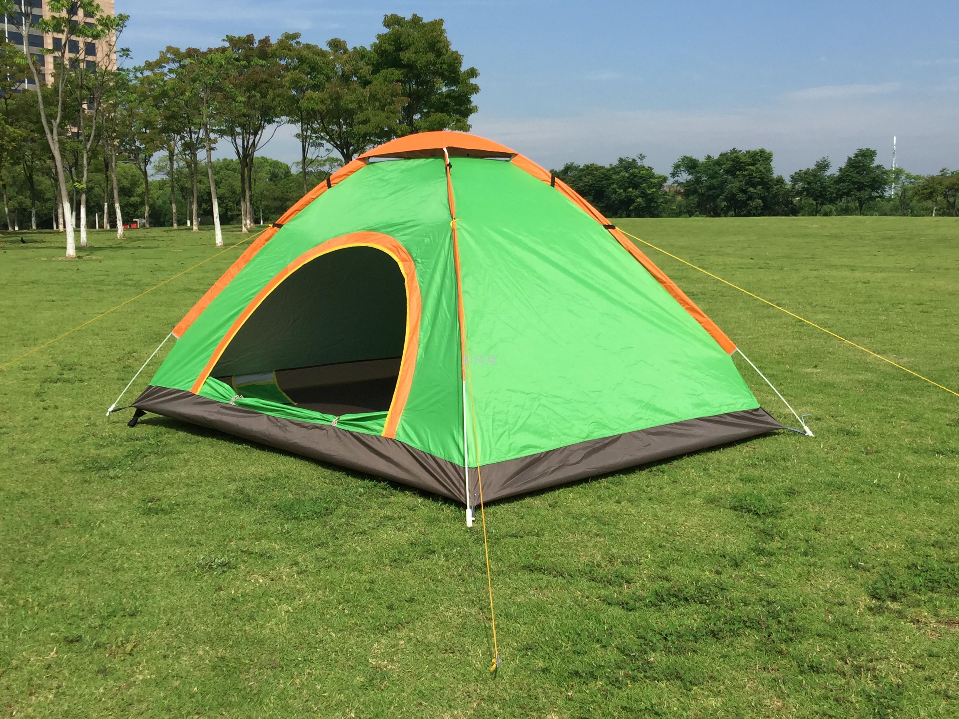 Manufacturer direct-sale tent camping tent double automatic account opening double door automatic bounce account.