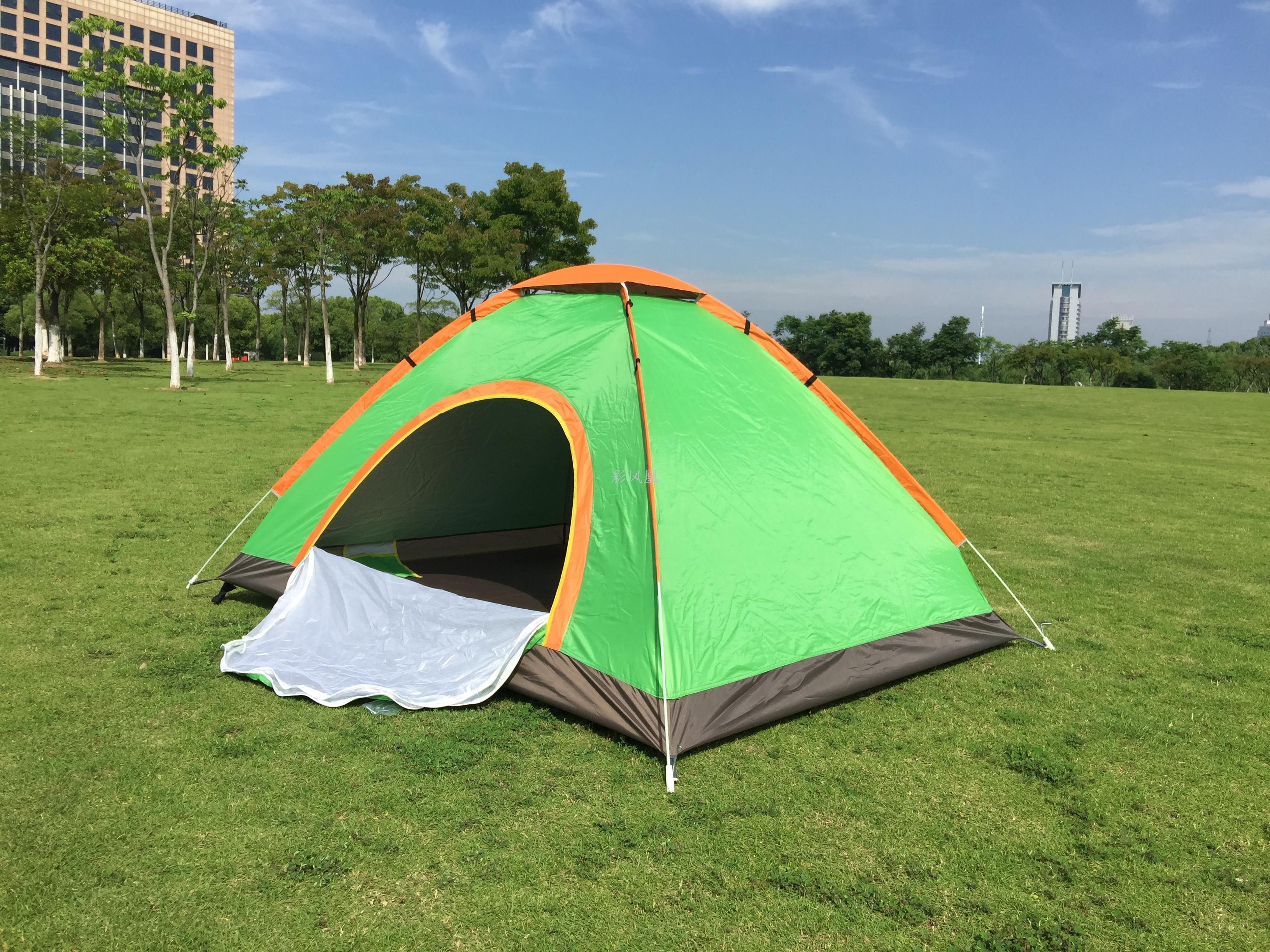 Manufacturer direct-sale tent camping tent double automatic account opening double door automatic bounce account.