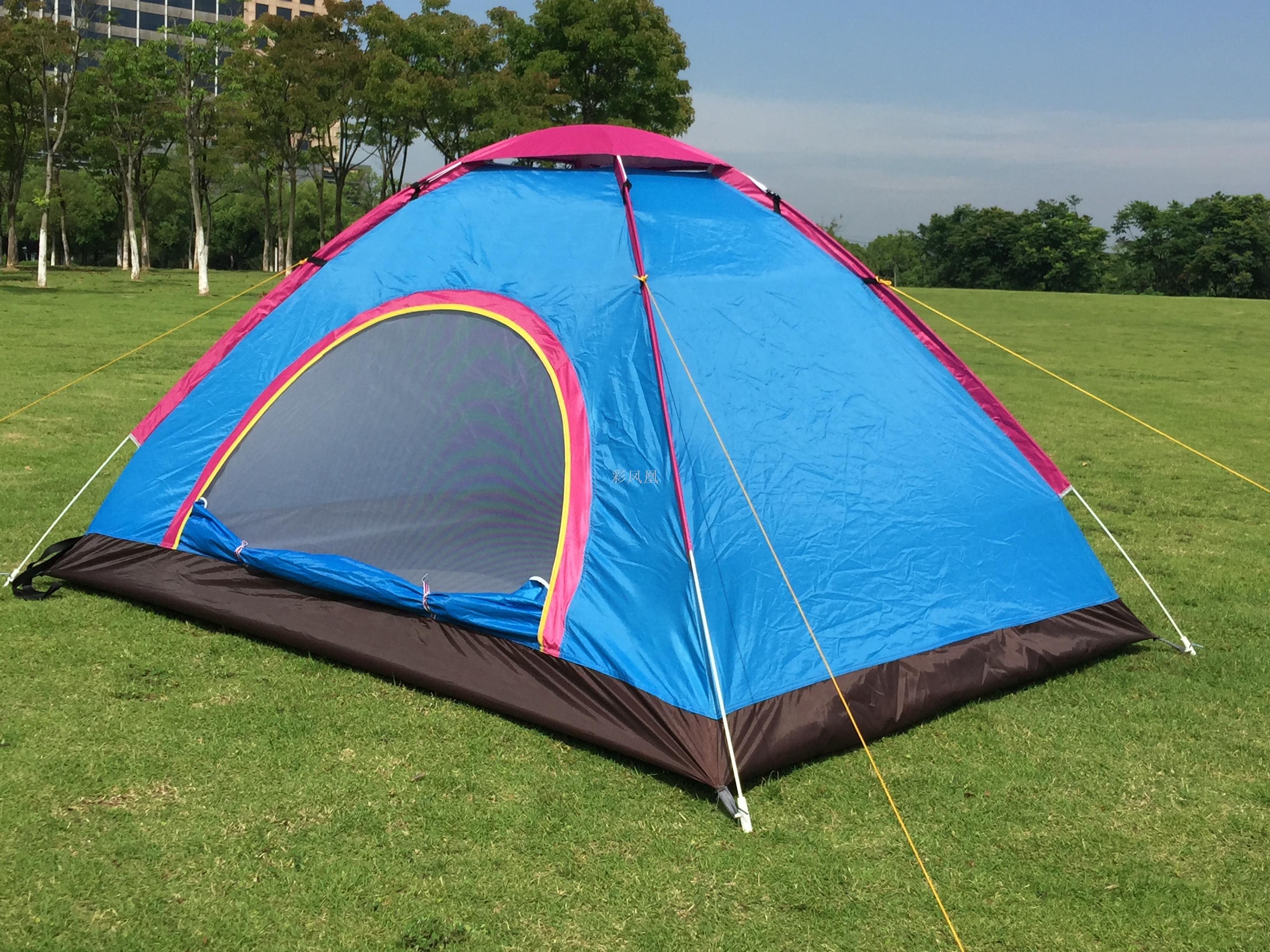 Manufacturer direct-sale tent camping tent double automatic account opening double door automatic bounce account.