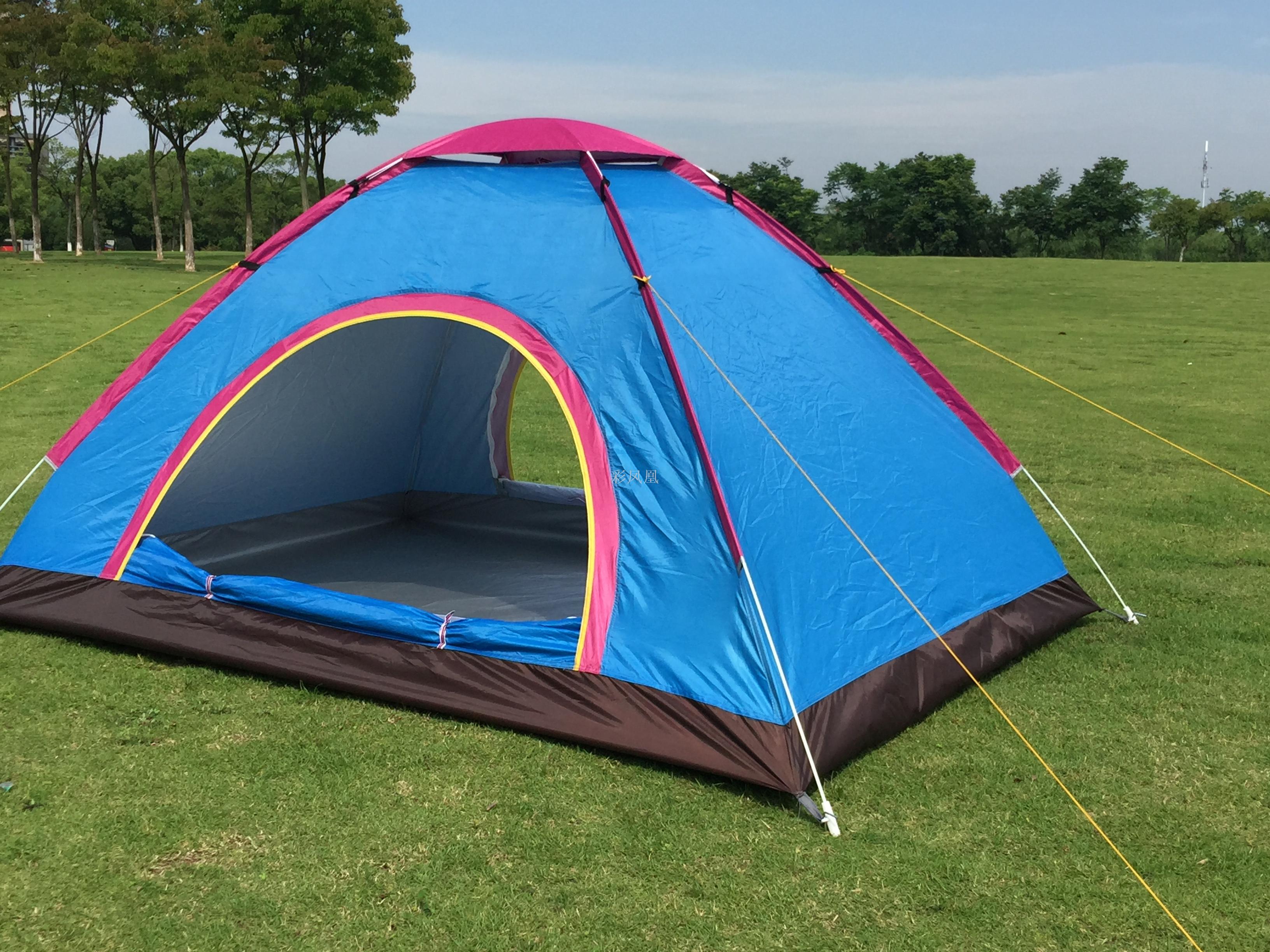 Manufacturer direct-sale tent camping tent double automatic account opening double door automatic bounce account.