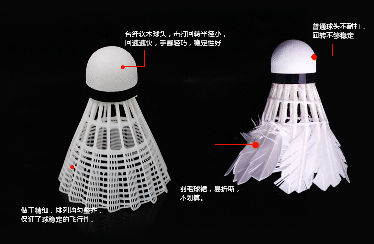 Factory Direct Sales 3 Pack B301 Nylon Badminton Applicable Pack Durable King Training Ball White One Piece Dropshipping Factory Direct Sales 3 Pack B301 Nylon Badminton Applicable Pack Durable King Training Ball White One Piece Dropshipping