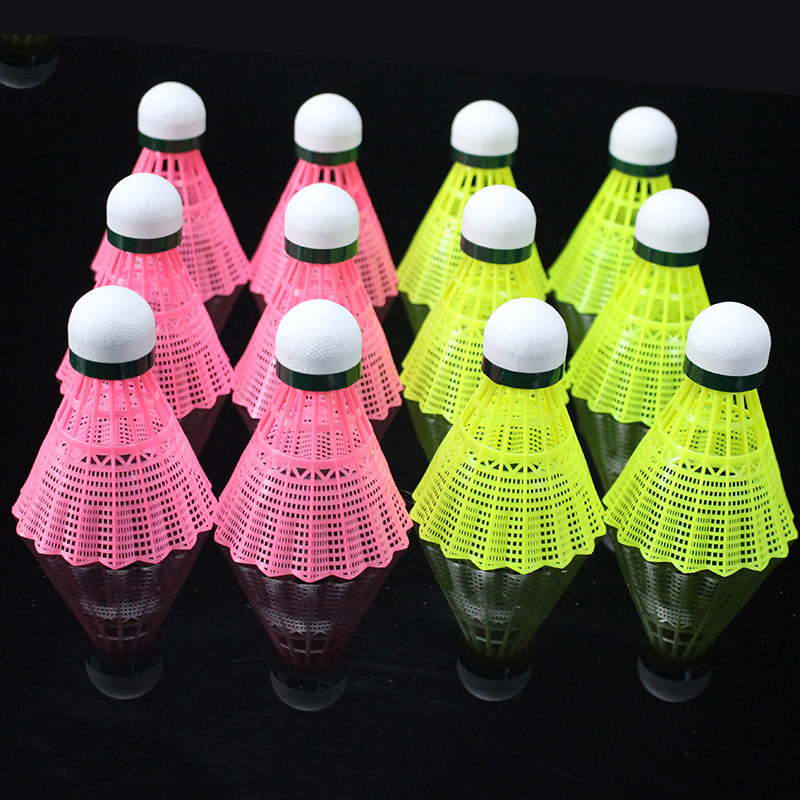 Small Wholesale Jianerweini Dragon Badminton 6 12 Pack Durable Nylon Ball Plastic Ball Outdoor Badminton
