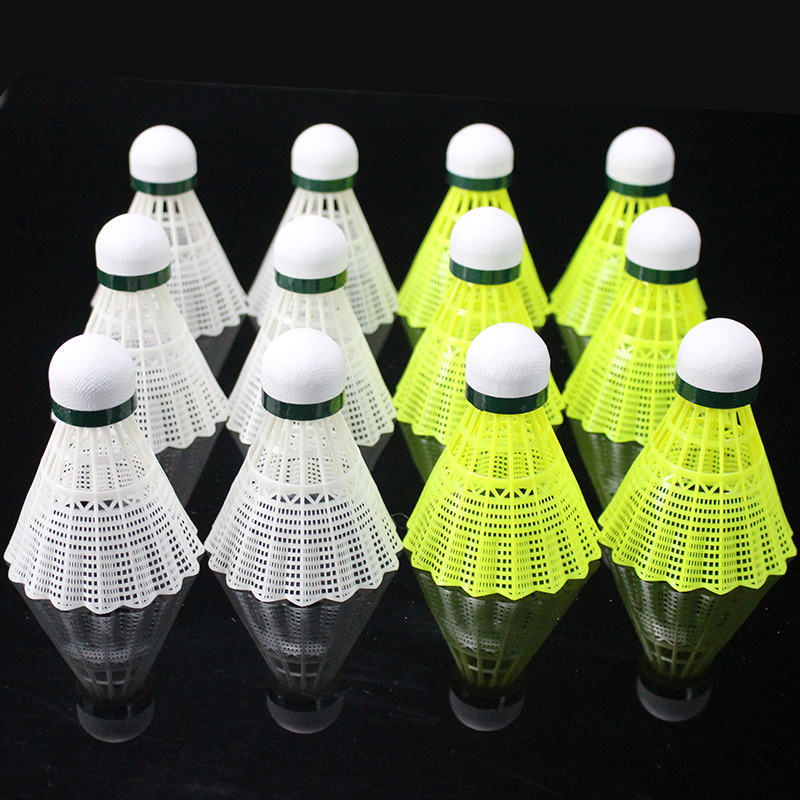 Small Wholesale Jianerweini Dragon Badminton 6 12 Pack Durable Nylon Ball Plastic Ball Outdoor Badminton