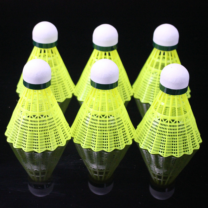 Small Wholesale Jianerweini Dragon Badminton 6 12 Pack Durable Nylon Ball Plastic Ball Outdoor Badminton