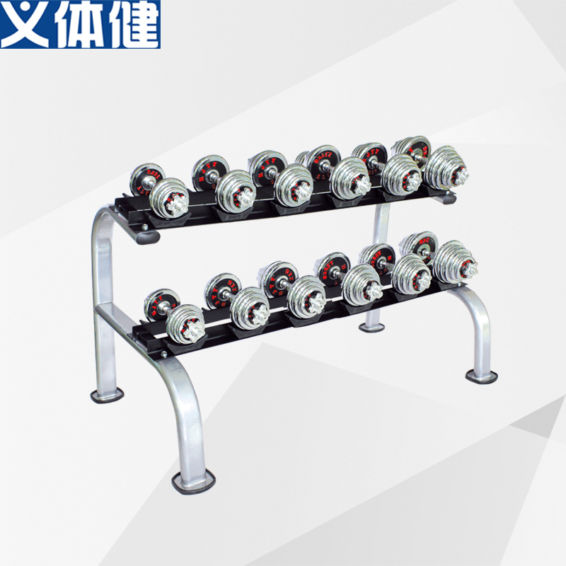 Military dumbbell stand dual purpose dumbbell stand double round head dumbbell stand six pair dumbbell stand strength