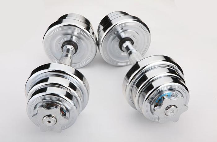 Shuangpai newest steel dumbbell gym exercise equipment rubber bar&arc bar