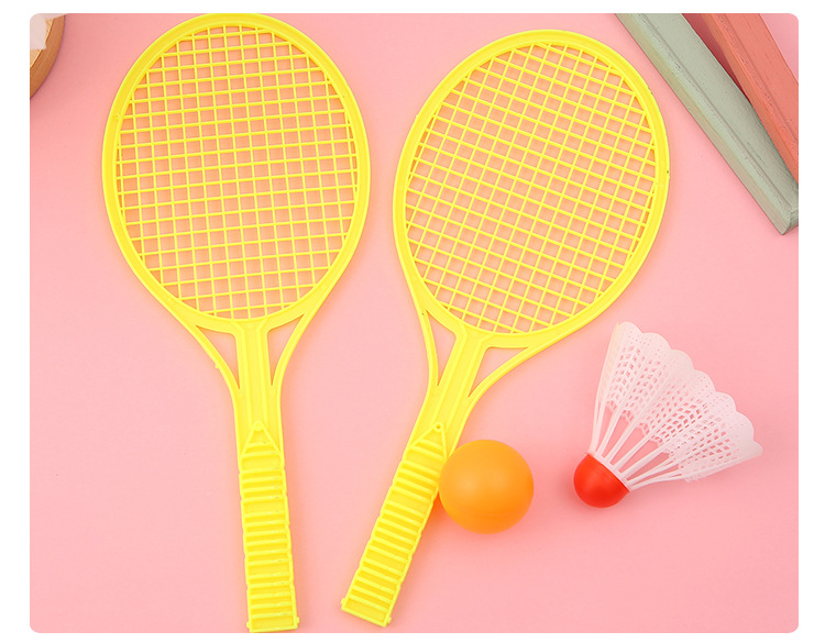 Children Badminton Racket Boys and Girls Parent-Child Interaction Kindergarten 3-6 Years Old 4 Toys Indoor Sports Tennis Rackets Set