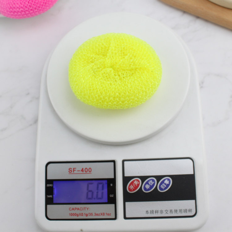 Factory direct selling color 6g mesh bags clean ball woven plastic tennis ball PP wire cleaning ball 5 packages
