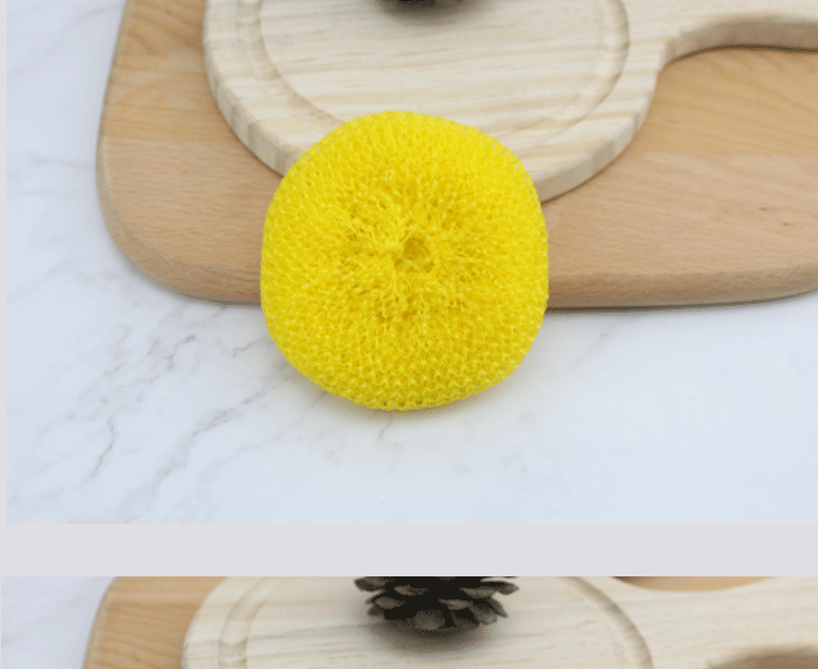 Factory direct selling color 6g mesh bags clean ball woven plastic tennis ball PP wire cleaning ball 5 packages
