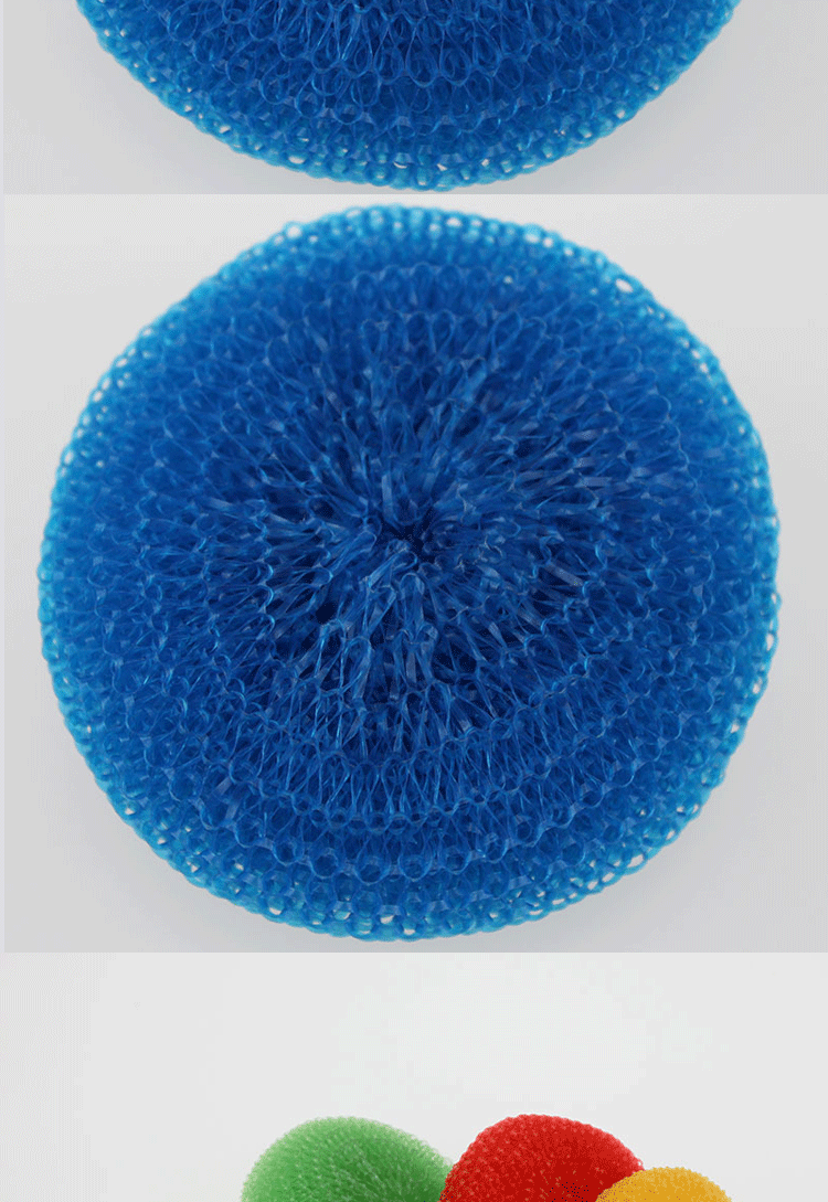 Factory direct selling color 6g mesh bags clean ball woven plastic tennis ball PP wire cleaning ball 5 packages