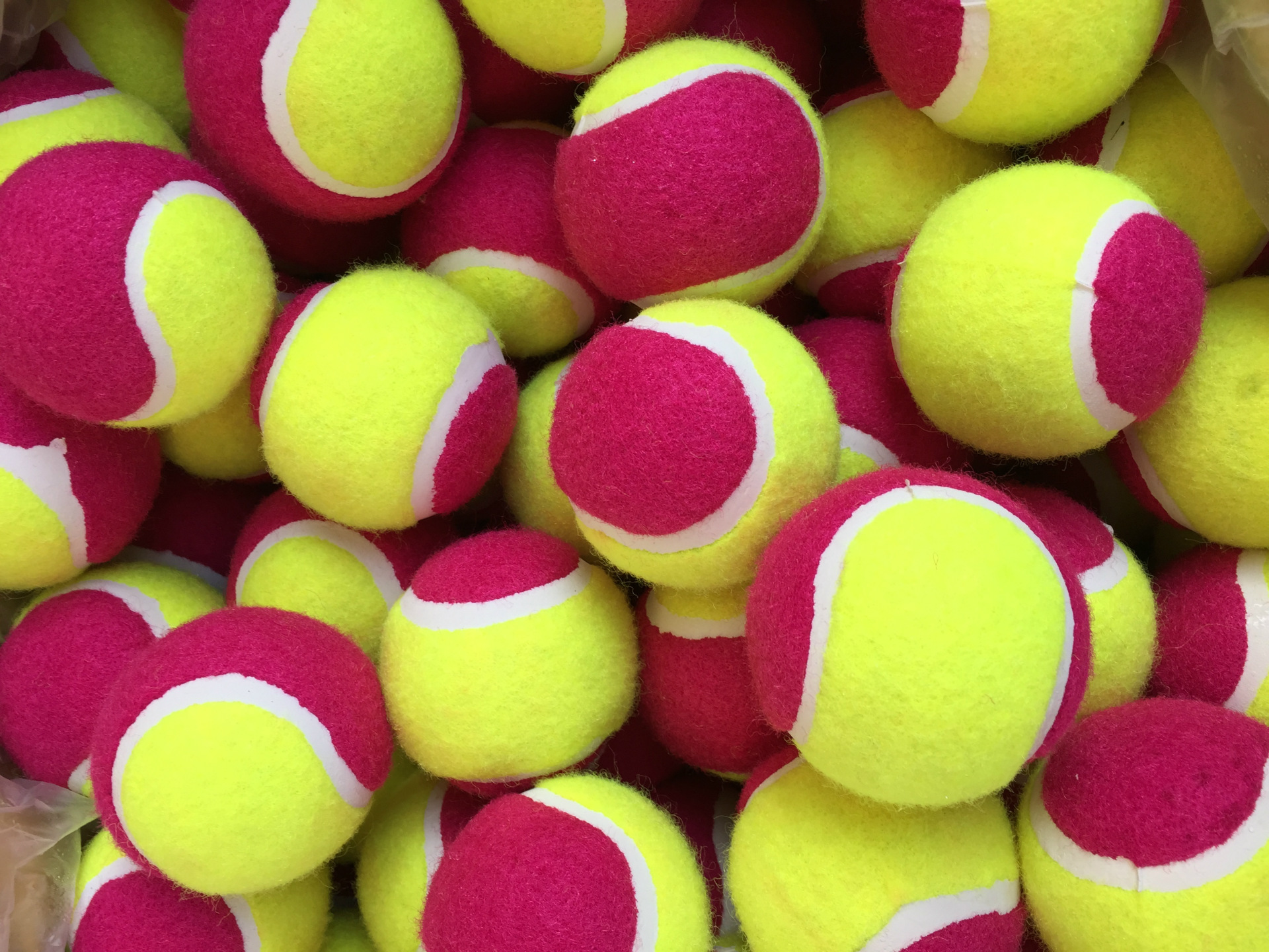 Manufacturers Supply Two-Tone Two-Level Tennis Bounce 0.5 M Training Practice Pet Tennis Wholesale
