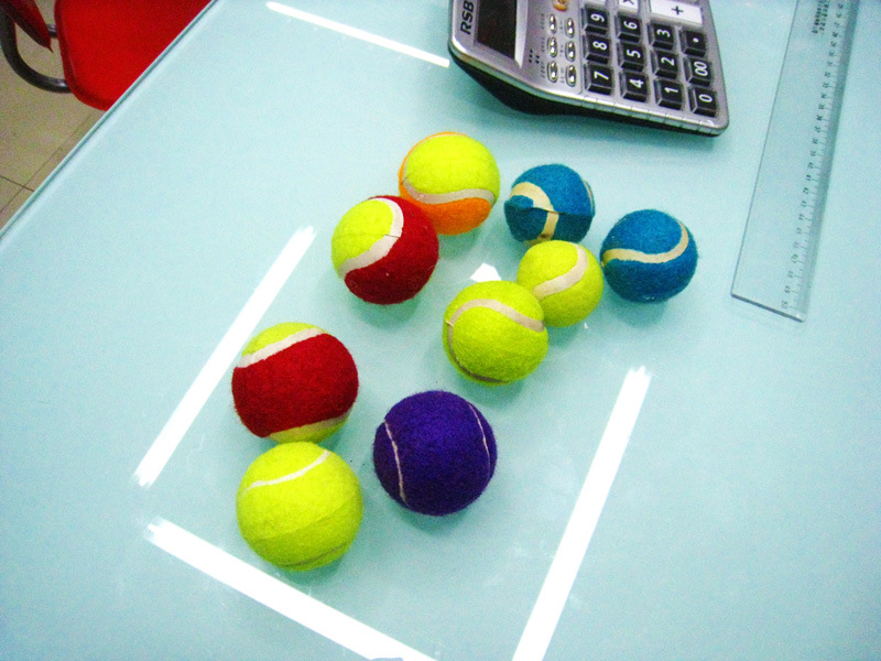 Manufacturers Supply Two-Tone Two-Level Tennis Bounce 0.5 M Training Practice Pet Tennis Wholesale