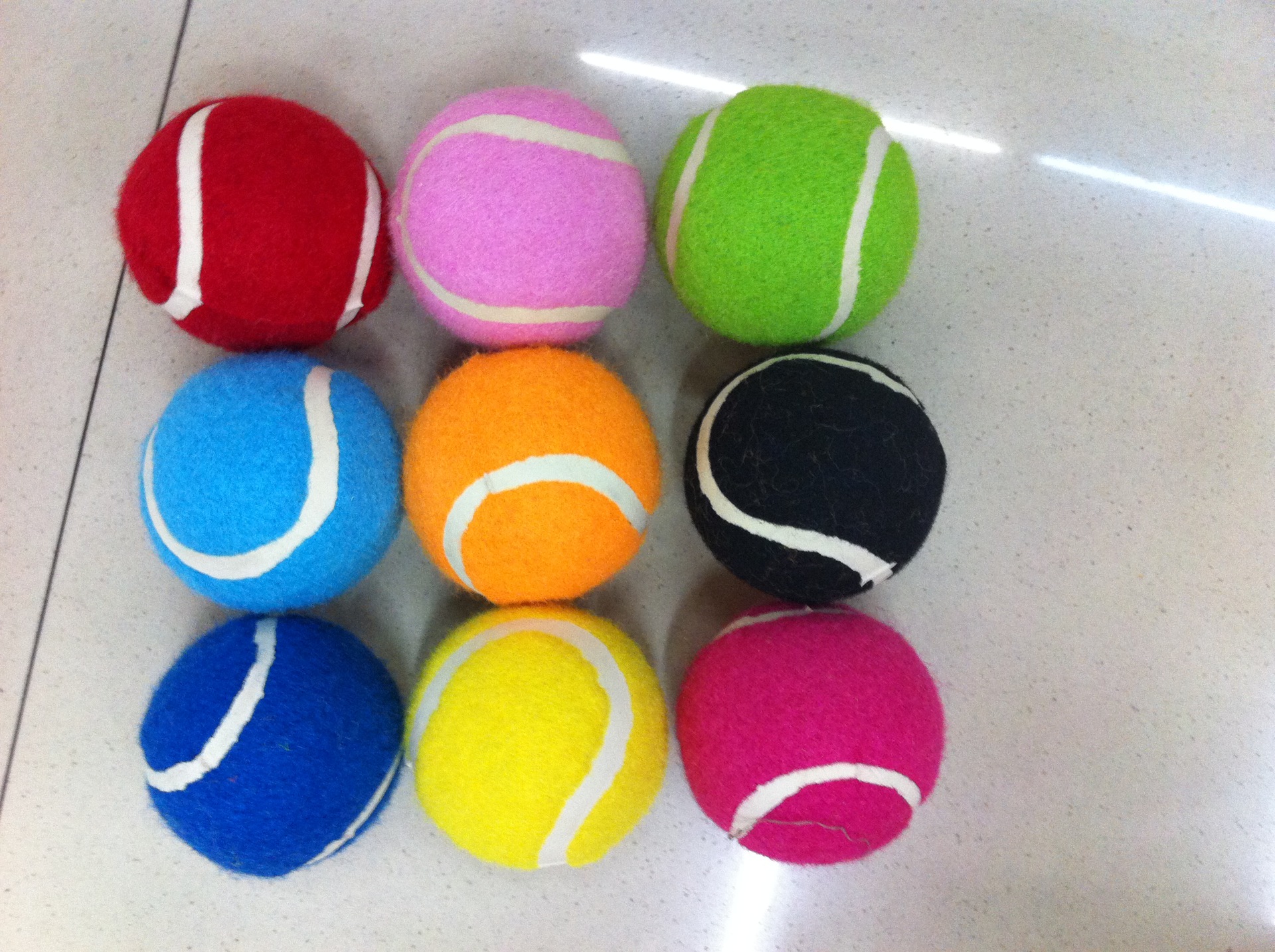 Manufacturers Supply Two-Tone Two-Level Tennis Bounce 0.5 M Training Practice Pet Tennis Wholesale