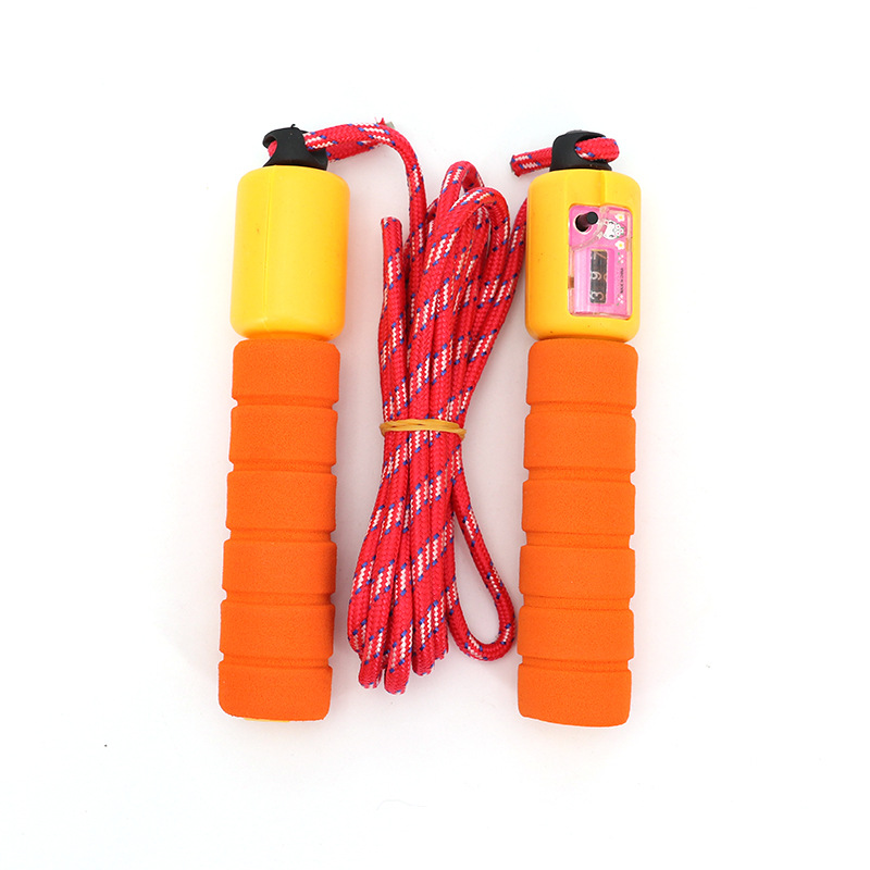 2986 Skipping Rope With Counter Primary School Adult Cotton Yarn Rope Sports Competition Sports Fitness Children Rope Adjustable