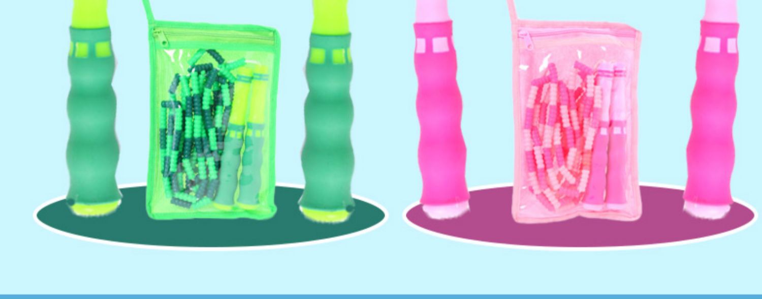 Children's Special Skipping Rope Kindergarten Beginner Adjustable Bead Rope Fancy Elementary School Students Skipping Rope Children Bamboo Rope