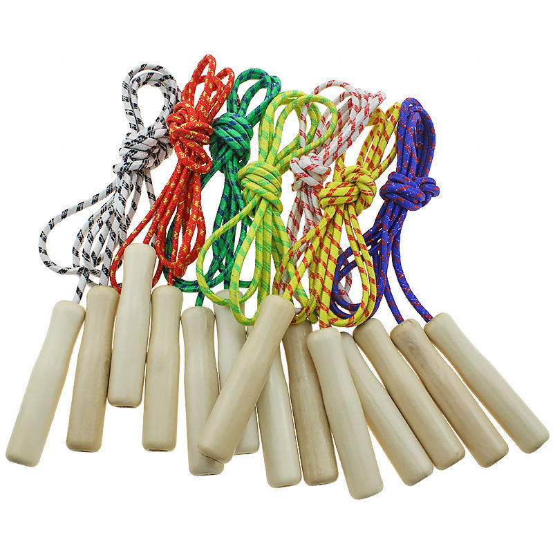 Wooden Handle Children's Jumping Rope Sports Competition Fitness Rope Student Children Toy Beginner Skipping Rope