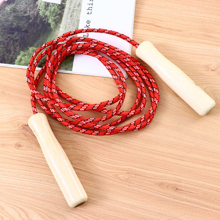 Wooden Handle Children's Jumping Rope Sports Competition Fitness Rope Student Children Toy Beginner Skipping Rope
