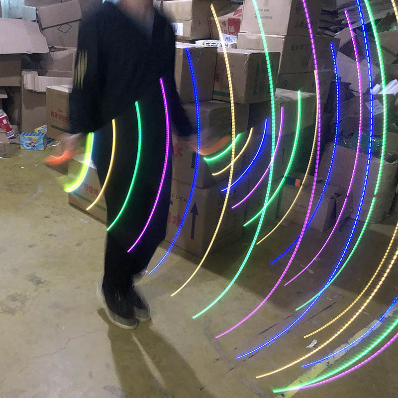 New children jump rope colorful flash jump rope sports health fitness night market stalls electronic LED light skipping rope