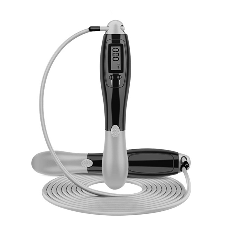 Amazon Cordless Rope Skipping Counting Intelligent Weight-Bearing Steel Wire Electronic Skipping Rope with Counter Fitness Equipment Children