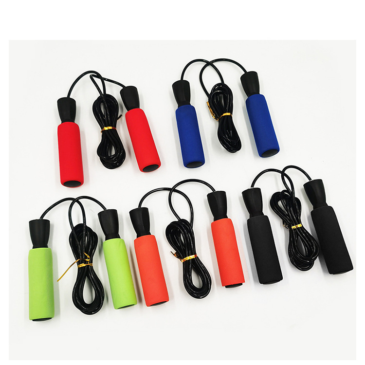 Sports Skipping Rope Sponge Handle Primary and Secondary School Students Exam Skipping Rope Physical Fitness Adult Bearing Jump Rope