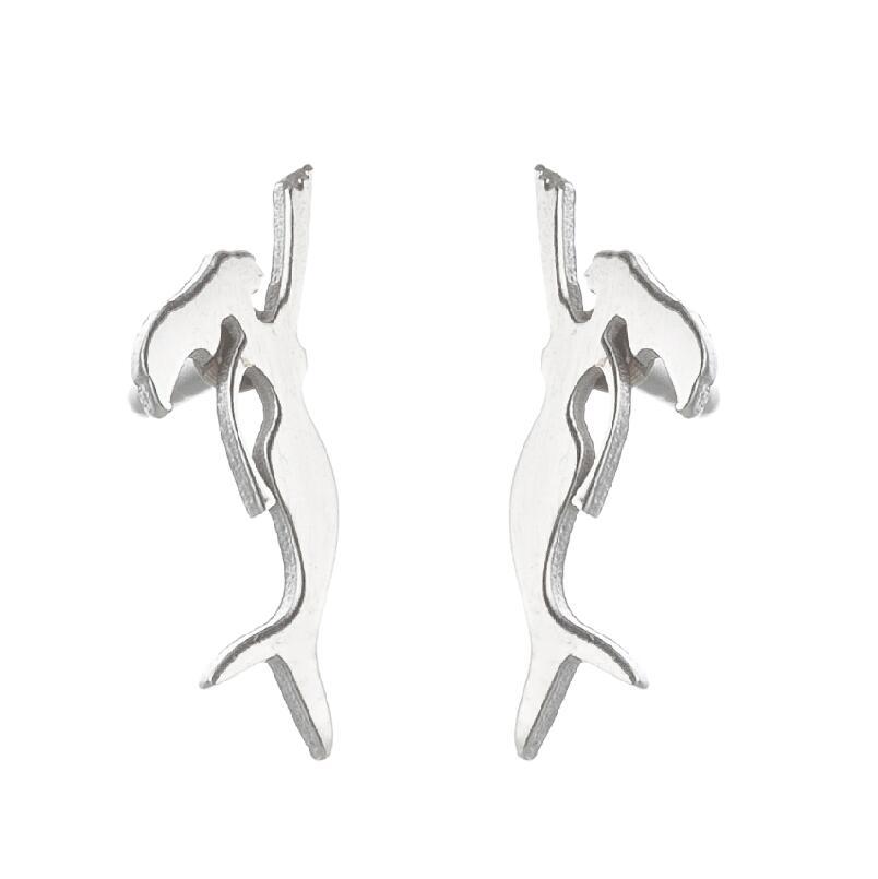 2021 Korean Style Girl Stainless Steel New Cute Ballet Yoga Skipping Rope Couple New Earrings Ins