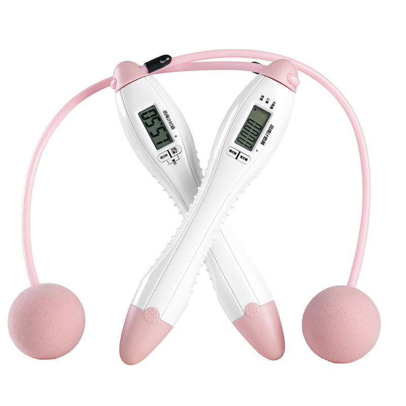 Steel Wire Jump Rope 60 Seconds Timing Ringing Reminder Counting Meter Calories Student Competition Skipping Rope