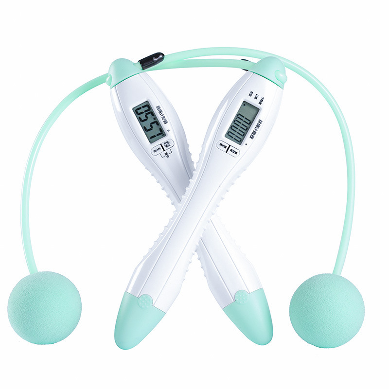 Steel Wire Jump Rope 60 Seconds Timing Ringing Reminder Counting Meter Calories Student Competition Skipping Rope