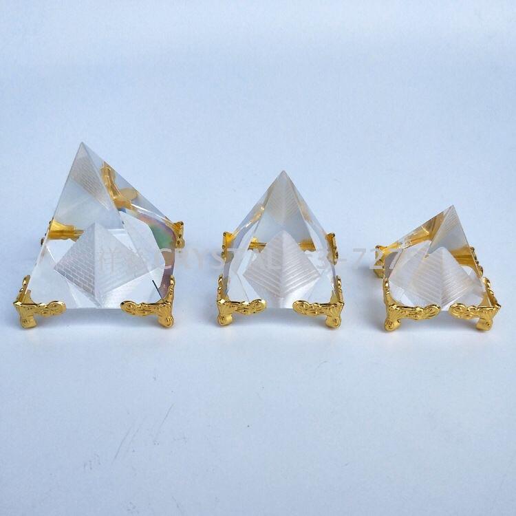 Crystal crafts crystal pyramid crystal ornaments