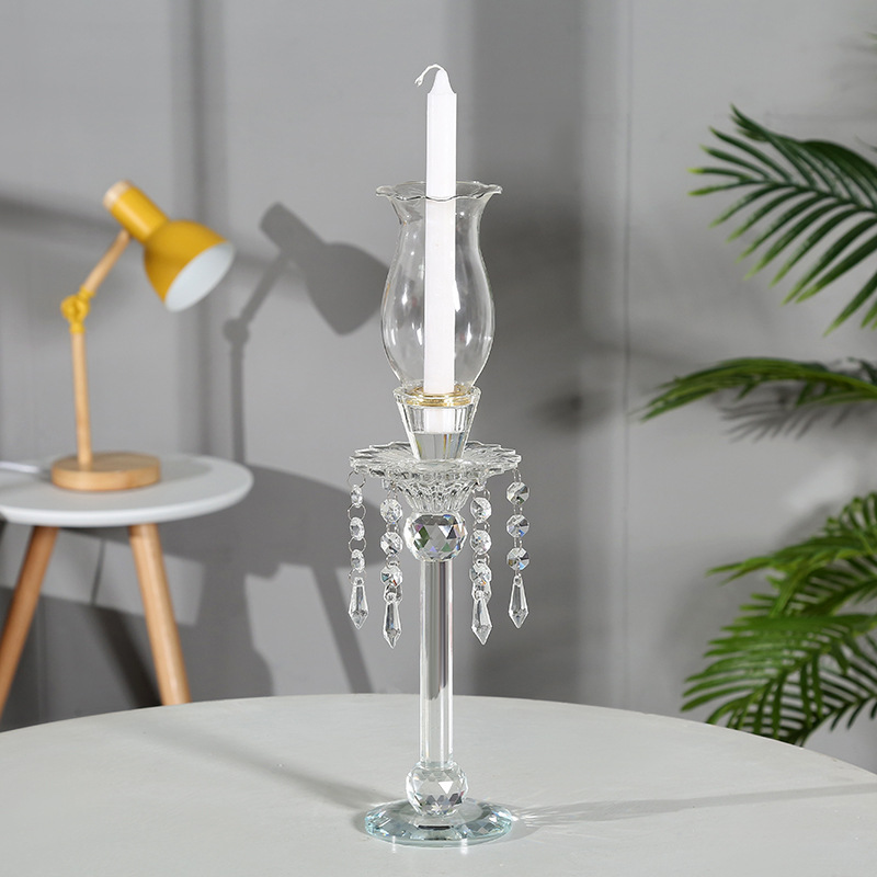 Factory Promotion European-Style Glass Crystal Crafts Artificial Grinding Candlestick Decoration Fashion Home Decoration Batch Factory Promotion European-Style Glass Crystal Crafts Artificial Grinding Candlestick Decoration Fashion Home Decoration Batch