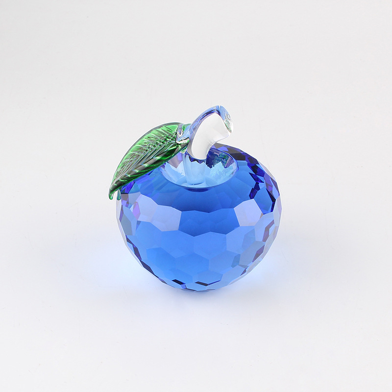 Christmas Eve Christmas Crystal Apple Color Crystal Souvenir Celebration Gift Crystal Crafts