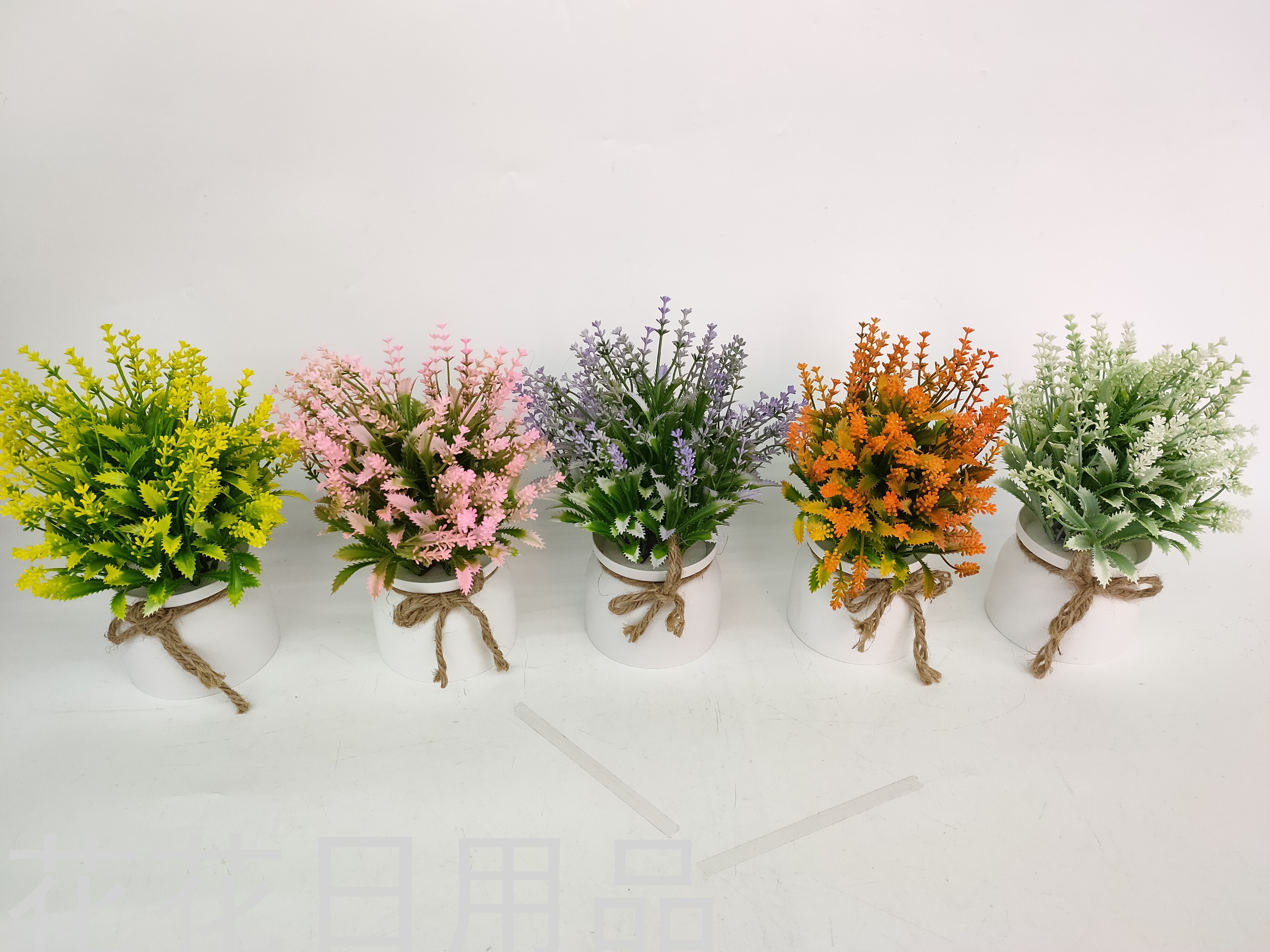 New Artificial Flower Plastic Basin Small Lavender Bonsai Decoration Living Room Dining Room And Other Ornaments