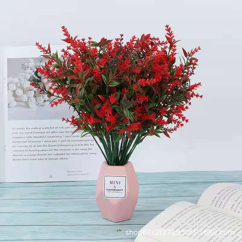  Artificial Flower Artificial Flower 5 Fork Artificial Flower Home Display Plastic Flowers Interior Decoration