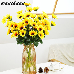  Artificial Flower Artificial Flower 5 Fork Artificial Flower Home Display Plastic Flowers Interior Decoration