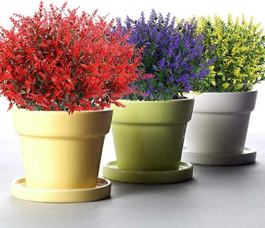  Artificial Flower Artificial Flower 5 Fork Artificial Flower Home Display Plastic Flowers Interior Decoration