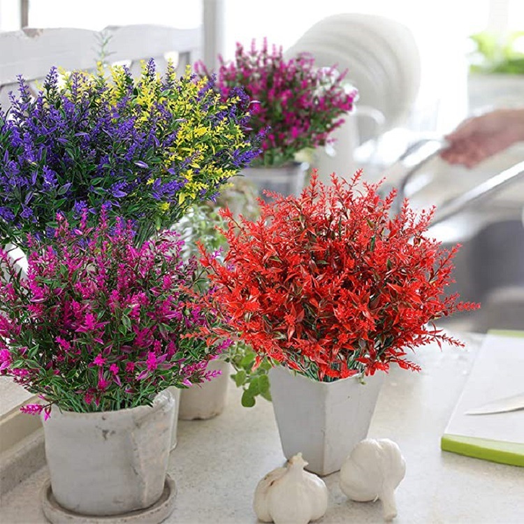  Artificial Flower Artificial Flower 5 Fork Artificial Flower Home Display Plastic Flowers Interior Decoration