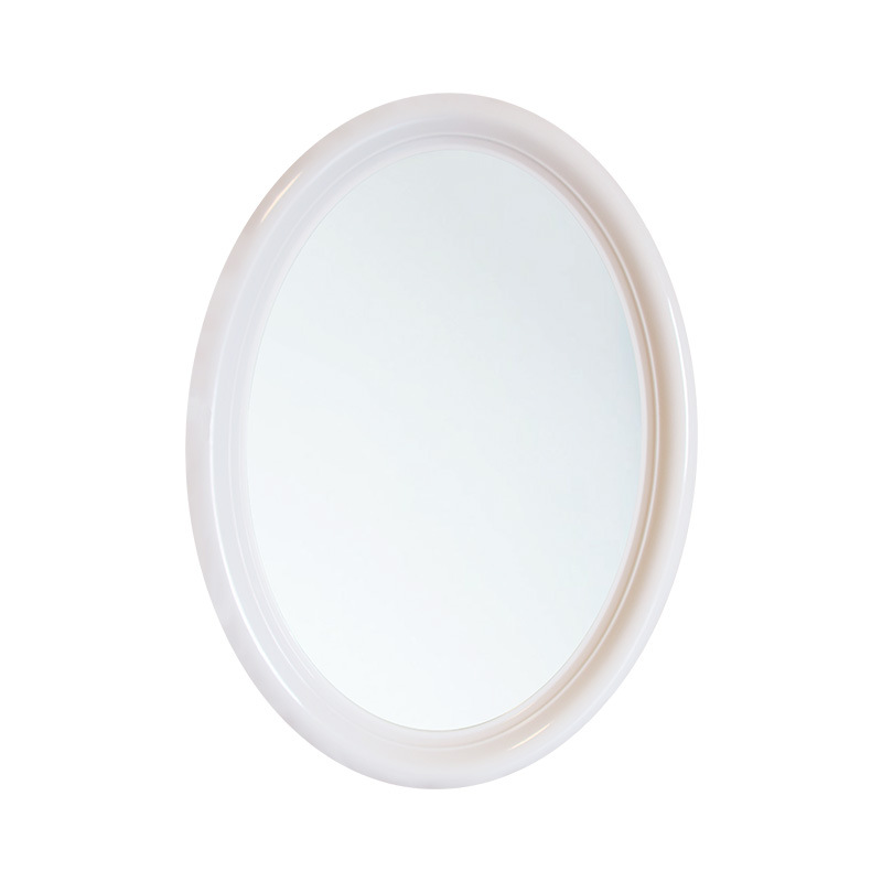 round and Square Oval Wall-Mounted Cosmetic Mirror Dressing Mirror Bathroom Mirror Bathroom Mirror Customizable Plastic Mirror