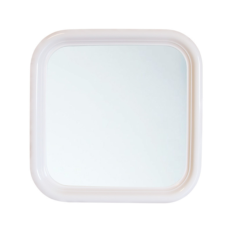 round and Square Oval Wall-Mounted Cosmetic Mirror Dressing Mirror Bathroom Mirror Bathroom Mirror Customizable Plastic Mirror