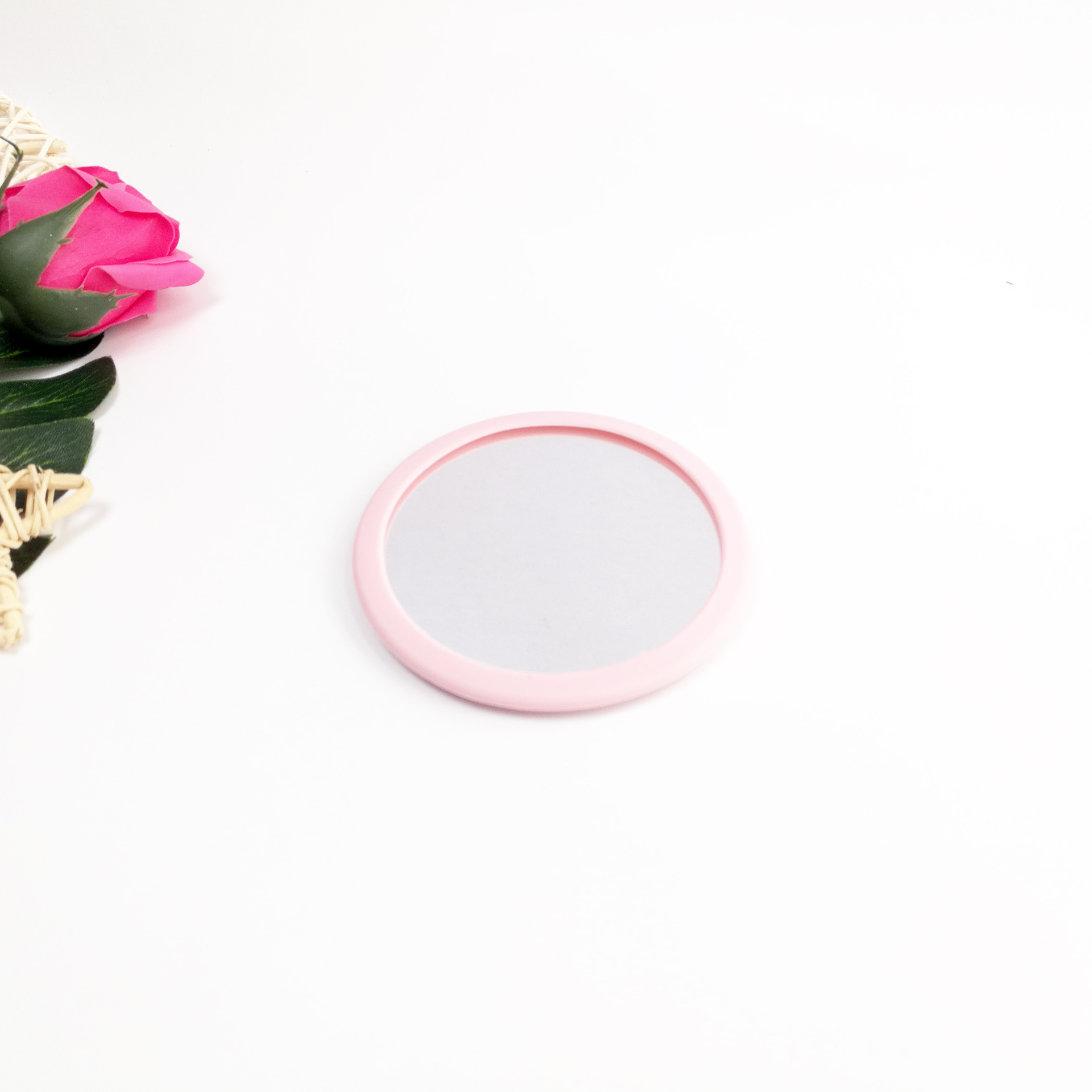 Exclusive for Cross-Border Silicone Korean Cartoon Makeup Mirror Cute Portable Small Mirror Dressing Mirror in Stock Direct Selling Customized
