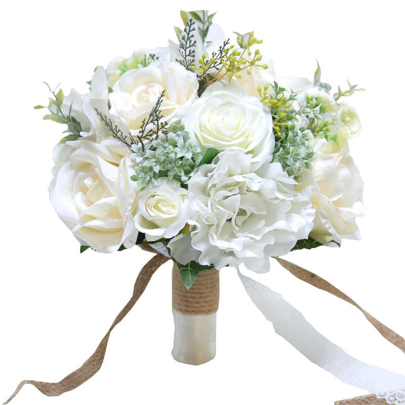 Eternal Angel Bouquet D786 Artificial Flower Rose Silk Flower Outdoor Mori Style Wedding Bridal Bouquet Eternal Angel Bouquet D786 Artificial Flower Rose Silk Flower Outdoor Mori Style Wedding Bridal Bouquet