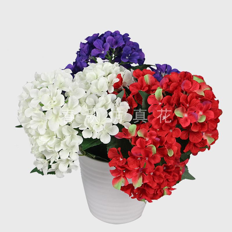 Simulation simulation of five forks hydrangea hydrangea home decor artificial flower corsage